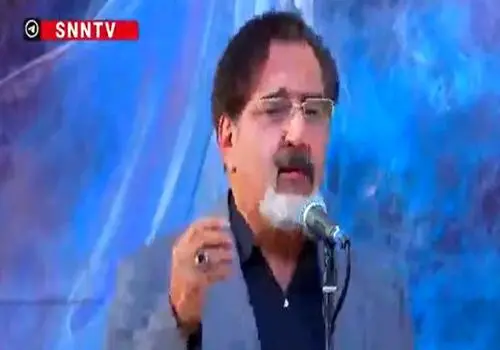 آواز خوانی حسام الدین سراج در مراسم تشییع مرحوم فرشچیان