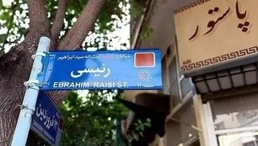 نامگذاری یک خیابان به نام شهید سید ابراهیم رئیسی+ عکس