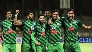 پوستر باشگاه ذوب آهن برای بازی با گل‌گهر با طرحی از باغ سنگی سیرجان