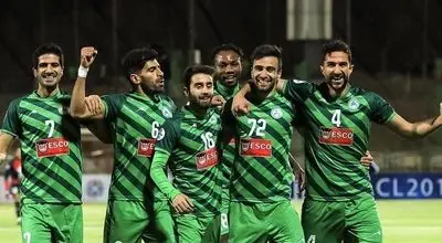 پوستر باشگاه ذوب آهن برای بازی با گل‌گهر با طرحی از باغ سنگی سیرجان