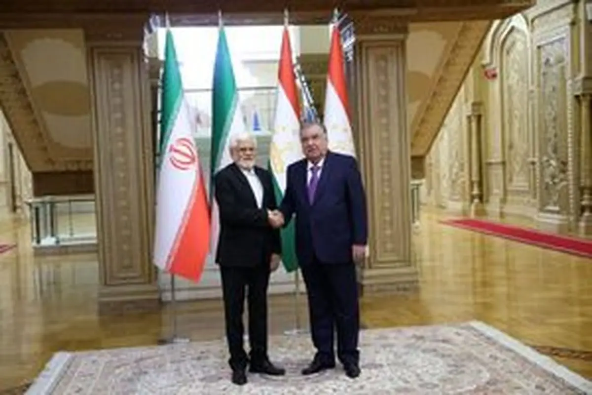 دیدار عارف با رئیسجمهور تاجیکستان