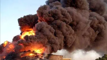 لحظه انفجار در ساحل الحدیده یمن+فیلم