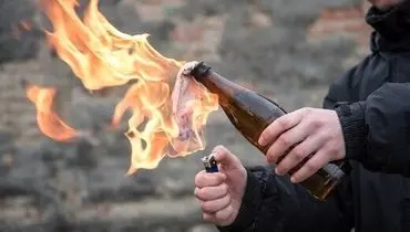 حمله اغتشاشگران به پلیس با کوکتل مولوتوف+ فیلم