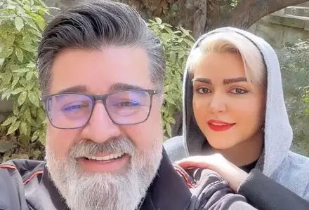 تصویری تازه از مهدی یغمایی و همسرش نگار که توجه بسیاری را جلب کرد!