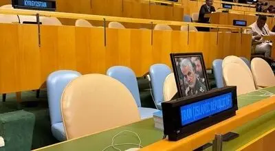 این تصویر حاج قاسم جلوی چشم نتانیاهو در سازمان ملل وایرال شد