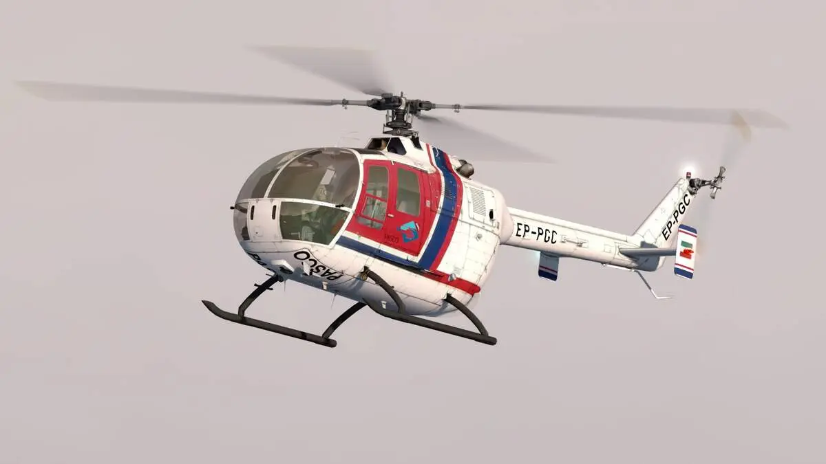 ویدیویی از قدرت مانورپذیری هلی کوپتر  BO-105 روسی که به ایران اعزام شده است+ فیلم