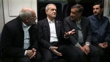 حضور پزشکیان در مترو/ رئیس‌جمهور: توسعه حمل‌ونقل عمومی، اولویت جدی دولت است