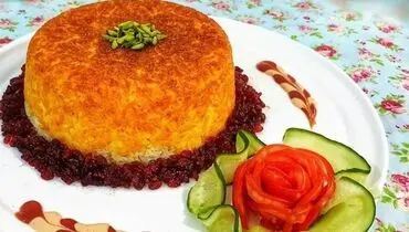 طرز تهیه ته‌چین و برنج قالبی در کمترین زمان ممکن+فیلم 