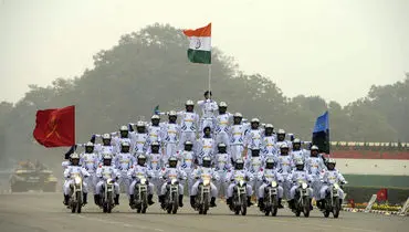  کلیپ جالبی از رژه  متفاوت ارتش هند+ فیلم