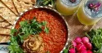 طرز تهیه خوراک خاویار بادمجان مجلسی 