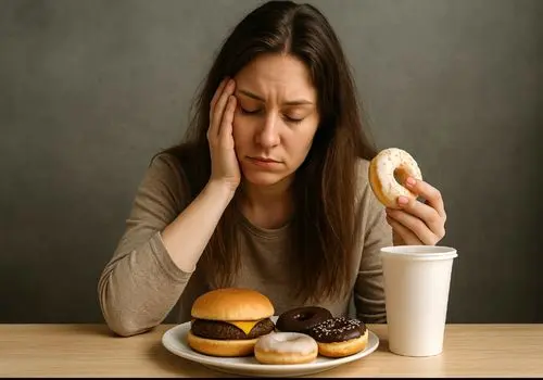 عوامل پنهان پرخوری؛ از استرس تا کم‌خوابی