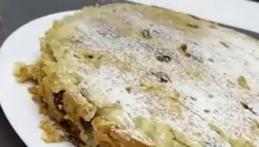 طرز تهیه لذیذترین کیک پای سیب+ فیلم / این کیک پای سیب نیازی به آرد و شکر ندارد