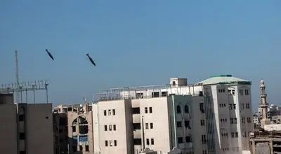 لحظه منفجر کردن ساختمان دانشگاه اسلامی شهر غزه + فیلم