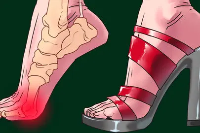 آیا کفش پاشنه‌بلند شکل پا را تغییر می‌دهد؟