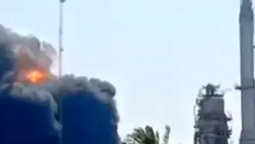 حریق در واحد ۷۰ پالایشگاه آبادان کنترل شد؛ تولید بدون وقفه ادامه دارد + ویدیو