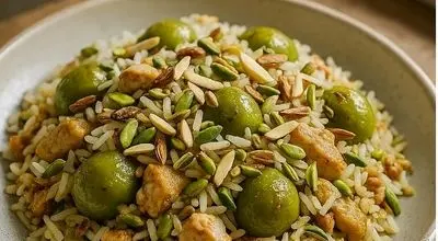 طرز تهیه گوجه سبز پلو؛ یه غذای مجلسی جدید و ارزون