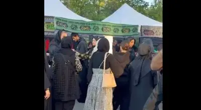 برگزاری موکب ها در تورنتو کانادا در شب اربعین در نزدیکی مسجد امام مهدی/ ویدئو