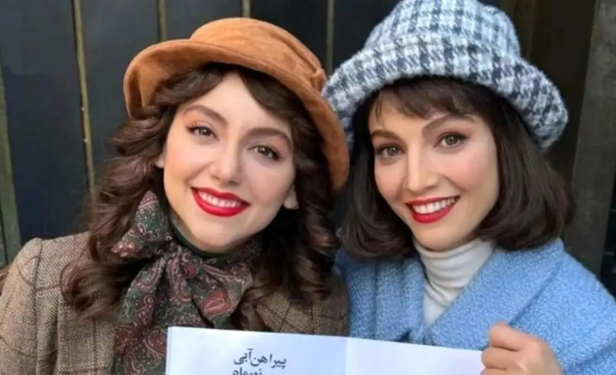 عکس سلفی نازنین بیاتی در پشت صحنه تاسیان