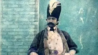 کاریکاتور ناصرالدین‌شاه در یک مجله انگلیسی