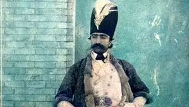 کاریکاتور ناصرالدین‌شاه در یک مجله انگلیسی