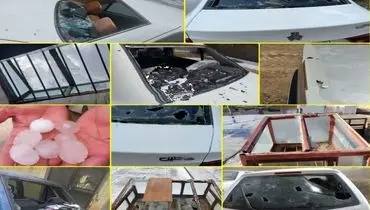 شدت بارش تگرگ های تخم مرغی در خراسان جنوبی را از دست ندهید+ فیلم