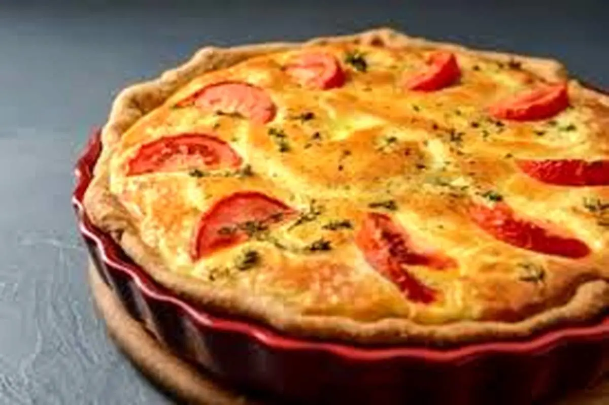 پای سیب زمینی با بادمجان و قارچ
