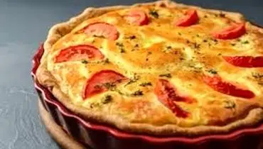 پای سیب زمینی با بادمجان و قارچ
