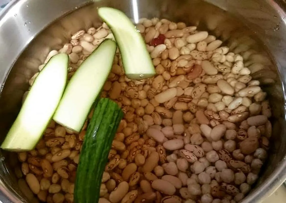 چگونه نفخ حبوبات را با خیار بگیریم ؟