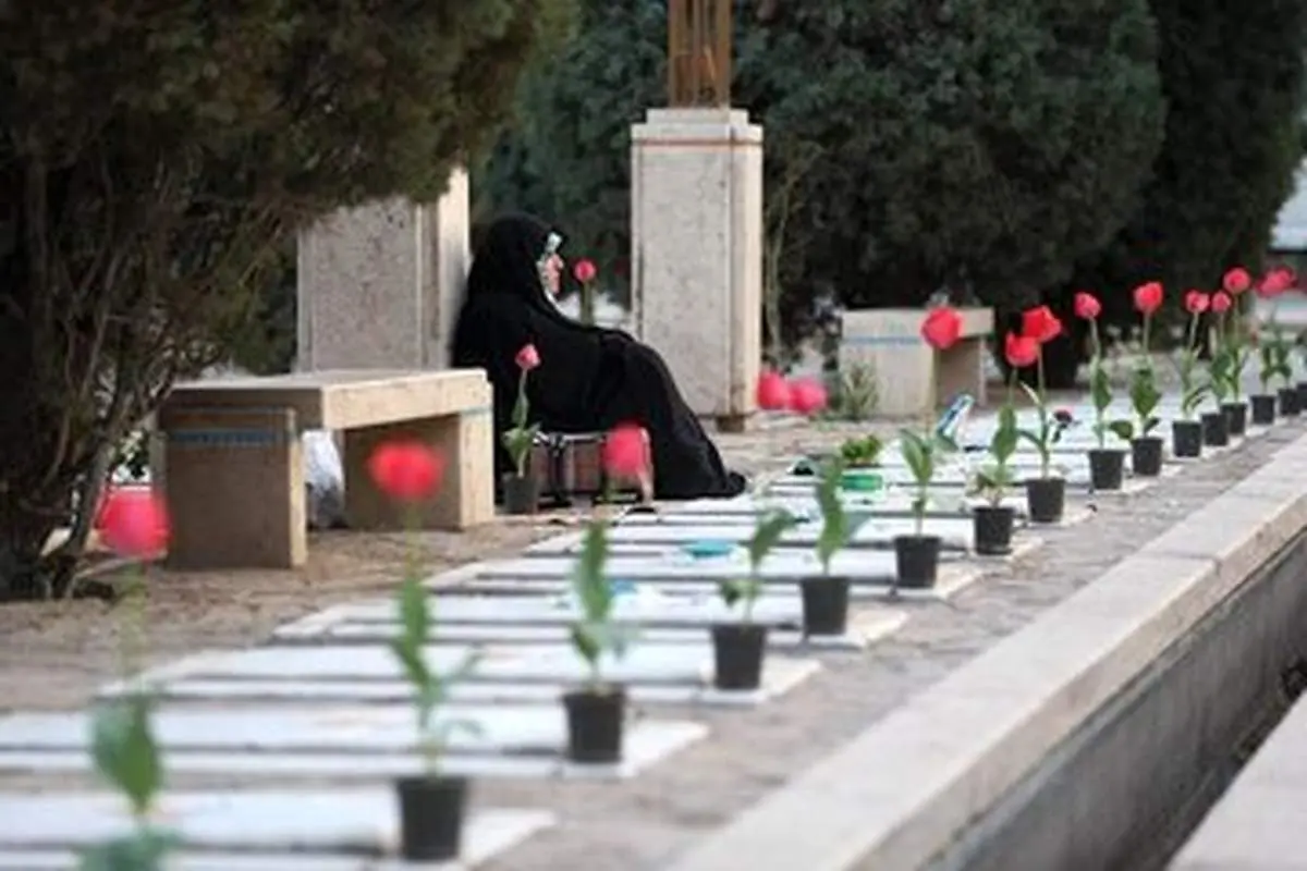 دفن شهدای جنگ فقط در این قطعه بهشت زهرا 