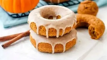 دونات کدو حلوایی ؛ ترکیب رنگ و طعم پاییزی برای شب یلدا
