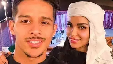 عاشقانه جدید مهدی قایدی و همسرش با استایلی زمستانی+ عکس