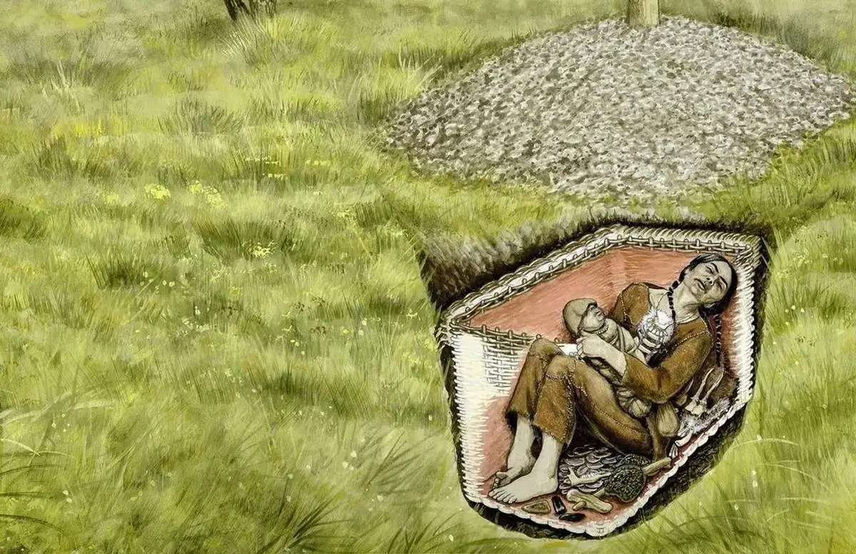 کشفی باورنکردنی از گذشته؛ تدفین زن ۹ هزار ساله با نمادهای آیینی + عکس