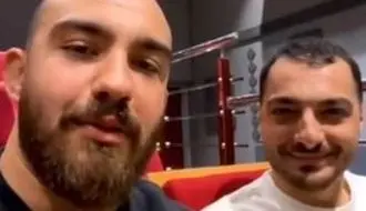 پای غول سنگین‌وزن کشتی ایران به سینما باز شد/ویدیو 