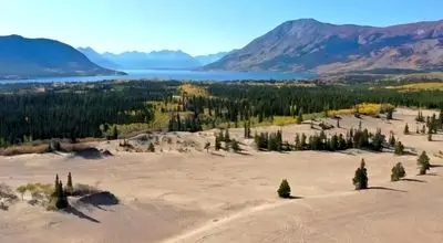 کوچک ترین بیابان دنیا درقلب کشوری یخ زده 