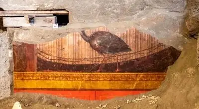 کشف نقاشی‌های تازه در ویلای ۲ هزار ساله همسر امپراتور + عکس