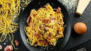 طرز تهیه پاستا کاربونارا ایتالیایی خانگی