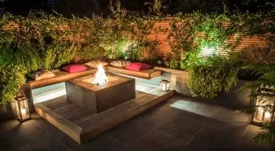 نورپردازی حیاط کوچک با 6 ایده خلاقانه