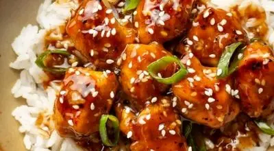 طرز تهیه خوراک مرغ با سس گریپ فروت
