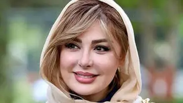 نیوشا ضیغمی با یک استایل آبی جلب‌توجه کرد
