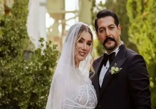 «کیمیا خلج» با استایل جسورانه قرمز و سورمه‌ای سوژه عکاسان شد+عکس
