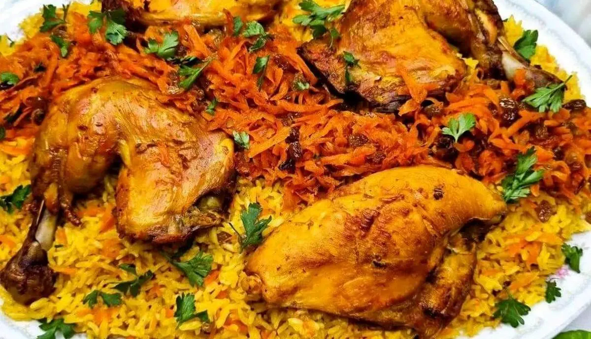 طرز تهیه کبسه مرغ از اعماق غذاهای عربی+ ویدیو