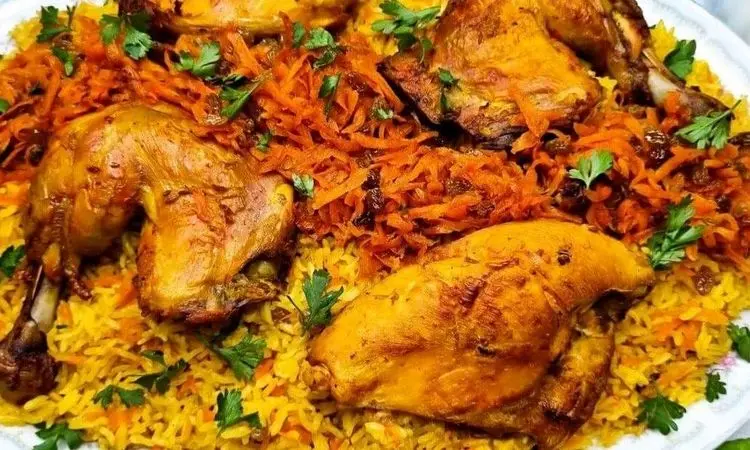طرز تهیه کبسه مرغ از اعماق غذاهای عربی+ ویدیو