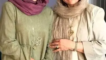 عکس دونفره گوهرخیراندیش و لیلا حاتمی در ۷۰ و ۵۲ سالگی