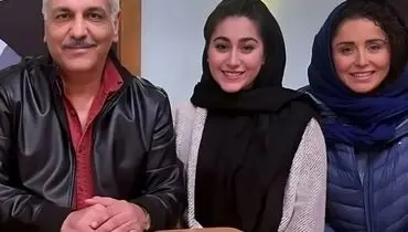 تصویری دلنشین از ژاله صامتی و دخترش در پشت صحنه تئاتر!