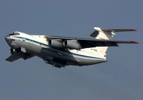 پرواز نخستین هواپیمای ایل- ۷۶ روسی به ایران + فیلم 