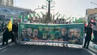 تشییع باشکوه شهدای اقتدار ملی در تهران + عکس
