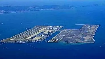 بزرگترین فرودگاه جهان که بر روی آب شناور است+ فیلم