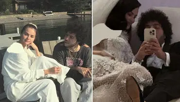 ماه عسل ساده و عاشقانه سلنا گومز و بنی بلانکو در سواحل کالیفرنیا+ تصاویر 