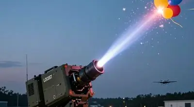 اشتباه عجیب سلاح لیزری آمریکا؛ بادکنک‌های جشن به جای پهپاد هدف قرار گرفتند