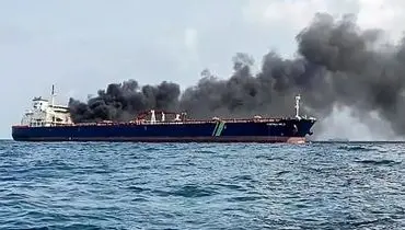 لحظه برخورد دو کشتی نفت‌کش در استانبول +فیلم
